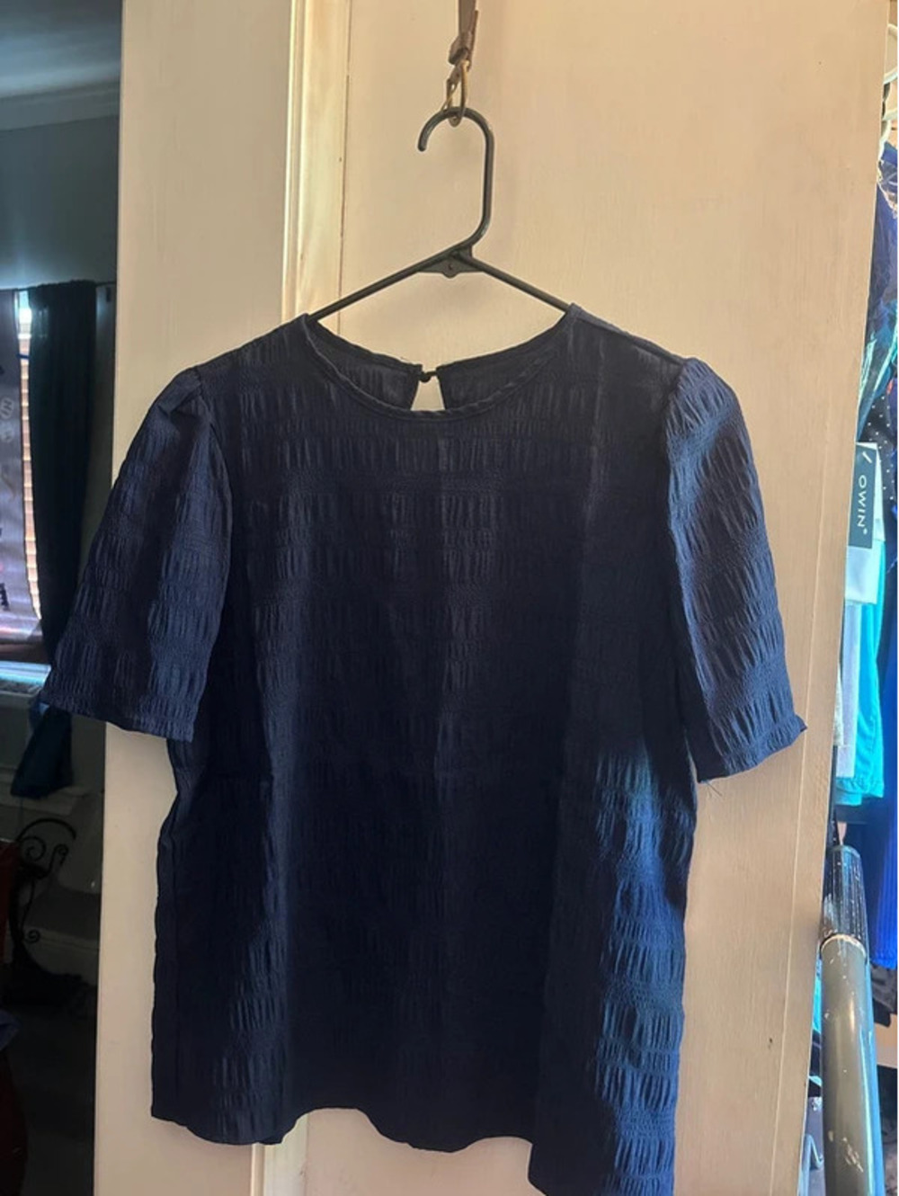 Extra large, navy blue dressy shirt